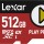 Lexar 512GB Play PRO microSD Express Card, UHS-I, C10, U3, V30, Full HD, 4K, Up to 900/600 MB/s Memory Card LMSXPS0512G-BNNNG